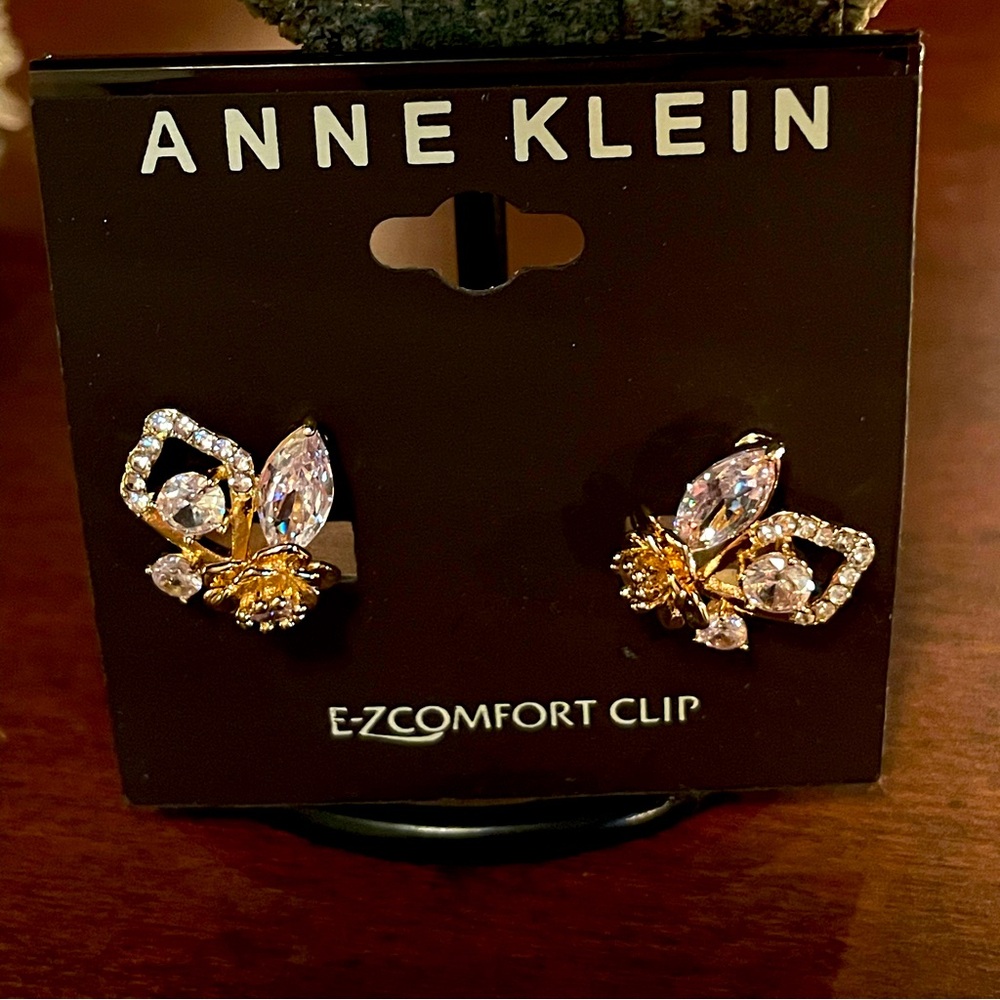 Anne Klein CZ earrings